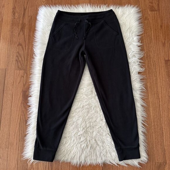 Patagonia Snap T Pants Women’s Small Black Pocket Fleece Sweat Thermal Joggers - Picture 1 of 8